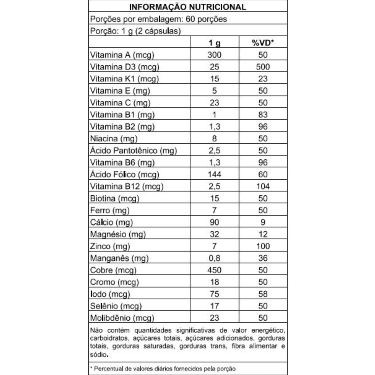 Multivitamínico MultPlus A-Z 120 Cápsulas - Imagem 2